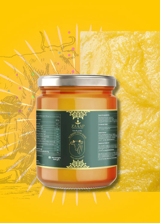 Badri Cow Ghee - ZAAAP Organic Pure A2 Ghee for Cooking, Wellness & Immunity ZeroAdulterant Aqua Agro Product