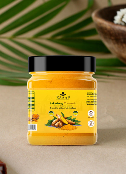 ZAAAP Organic Turmeric - Lakadong Turmeric Pure, Natural with Antioxidant