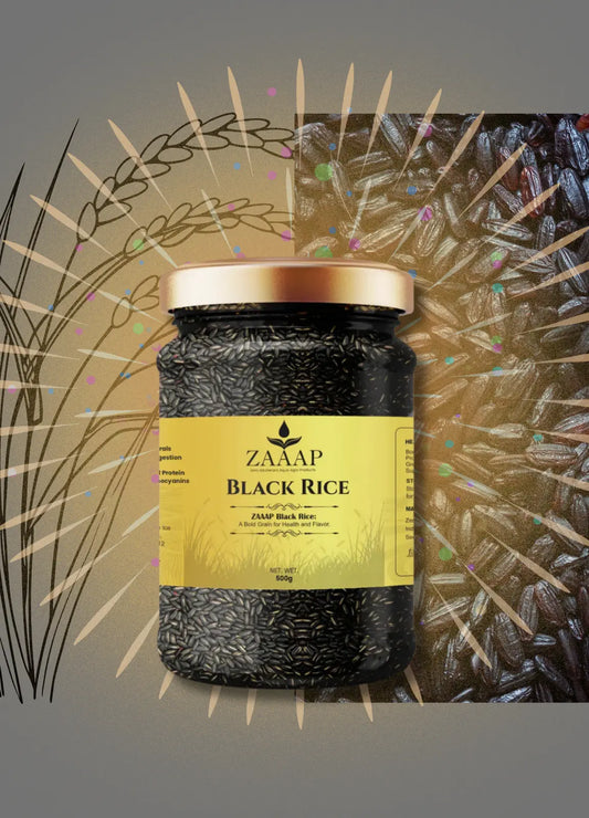 ZAAAP Organic Black Rice - Karuppu Kavuni Rice High-Protein, Gluten-Free Superfood with Antioxidants ZeroAdulterant Aqua Agro Product