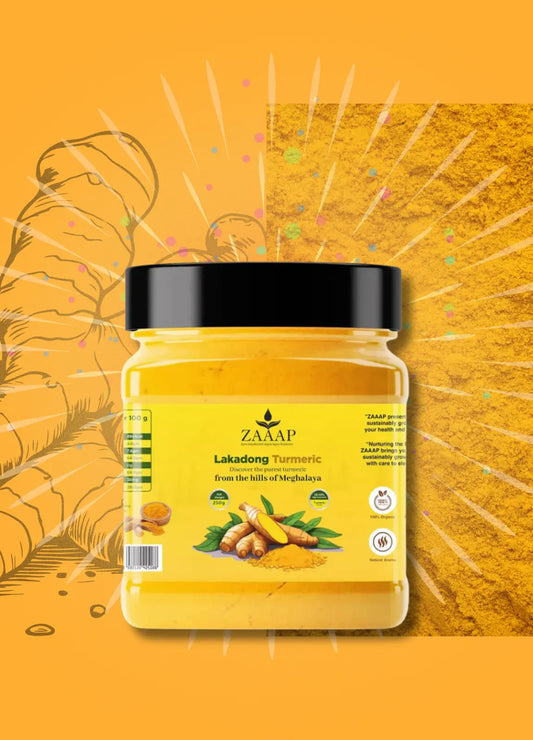 ZAAAP Organic Turmeric - Lakadong Turmeric Pure, Natural with Antioxidant ZeroAdulterant Aqua Agro Product